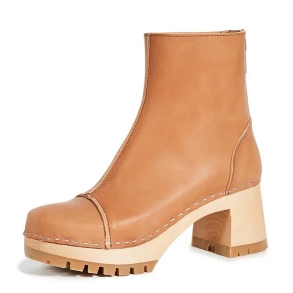 Swedish Hasbeens Stitchy Boots in Light Brown | Size 36 - Picture 3 of 11